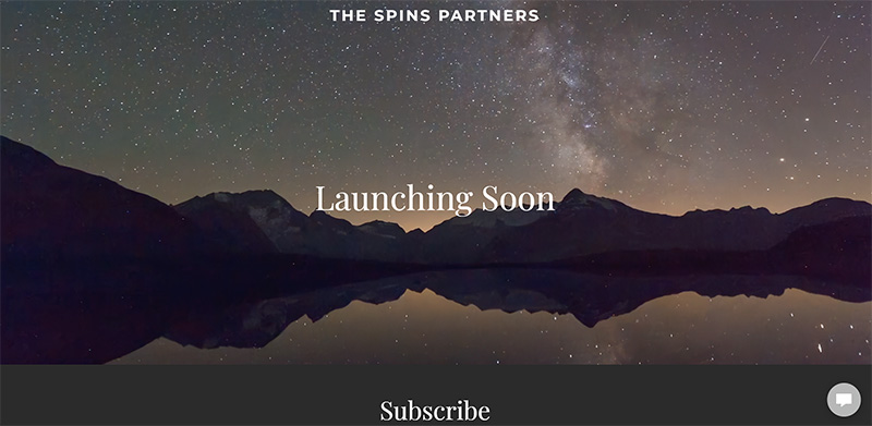 The Spins Partners website & screenshot