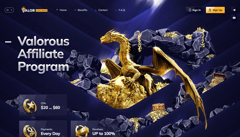 Valor Partners website & screenshot