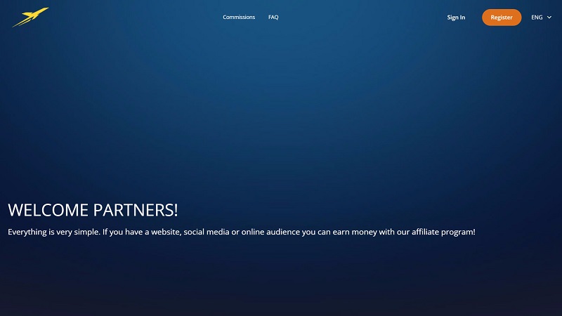 Jetwin Affiliates website & screenshot