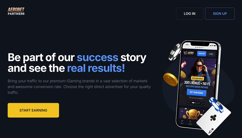 Aerobet Partners website & screenshot