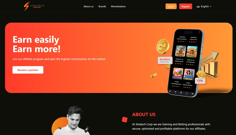 Stratech Partners website & screenshot