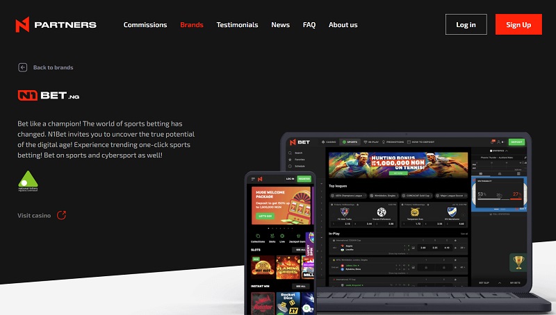 N1 Nigeria Partners website & screenshot