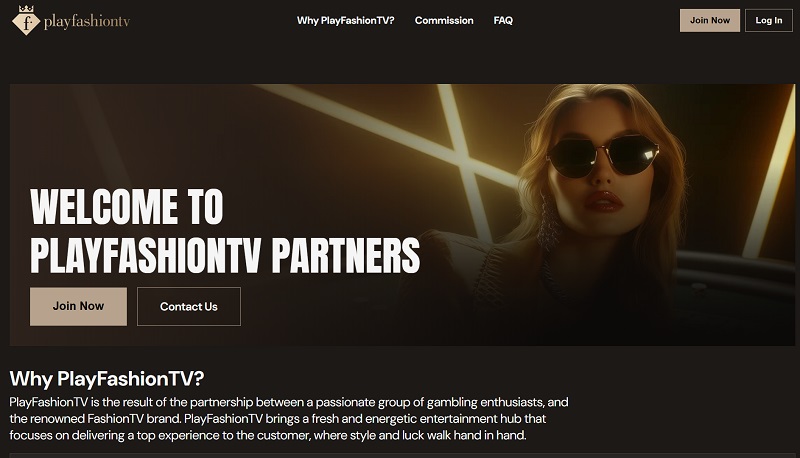 PlayFashionTV Partners website & screenshot
