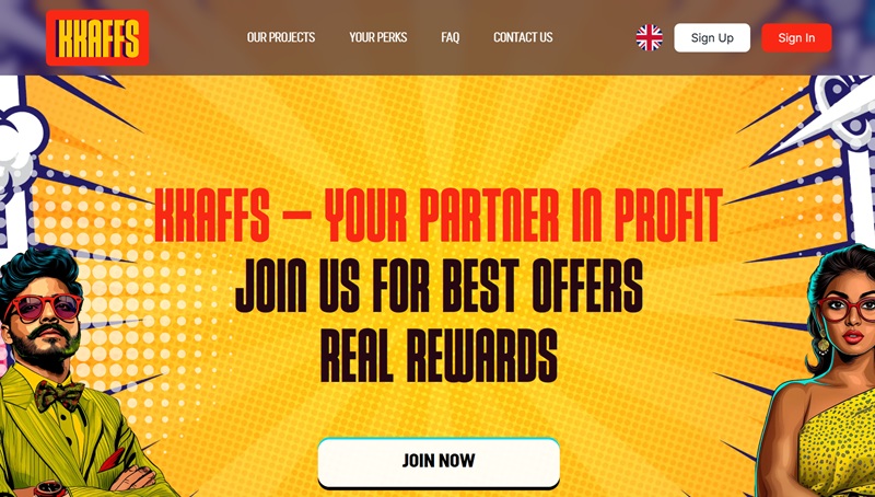 KKAffs website & screenshot
