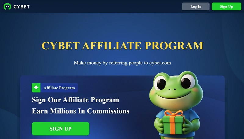 Cybet Affiliates website & screenshot