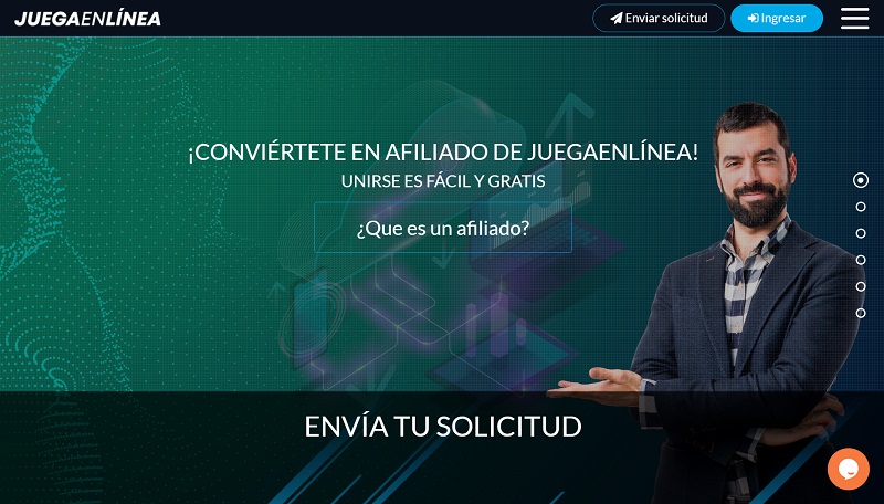 JuegaEnLinea Afiliados website & screenshot