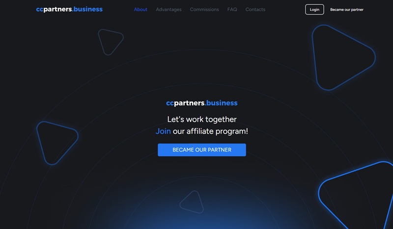 CCPartners.business Affiliates website & screenshot