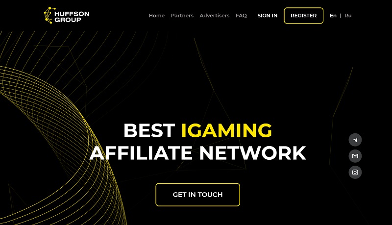 Huffson Group Partners website & screenshot