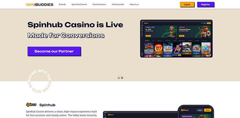 WinBuddies website & screenshot