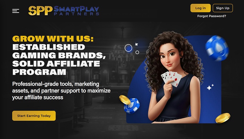 SmartPlay Partners website & screenshot
