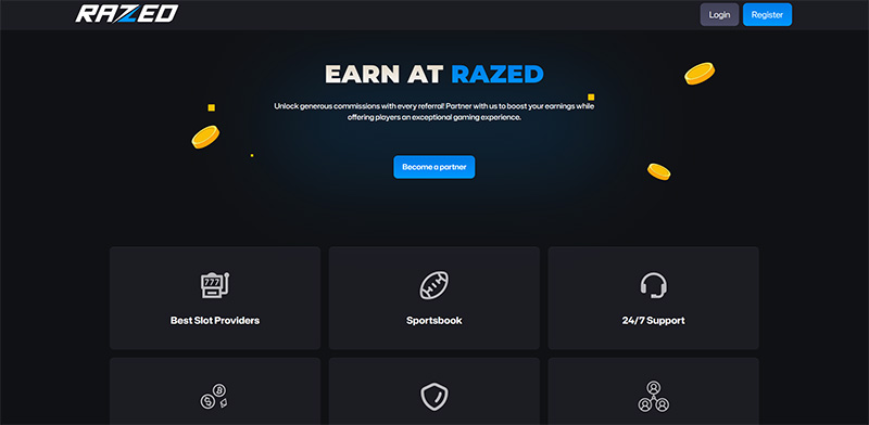 Razed Partners website & screenshot