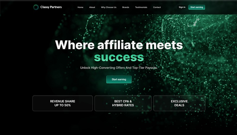 Classy Partners website & screenshot