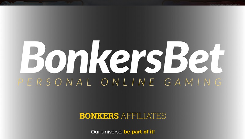 BonkersBet Affiliates website & screenshot with commission plans