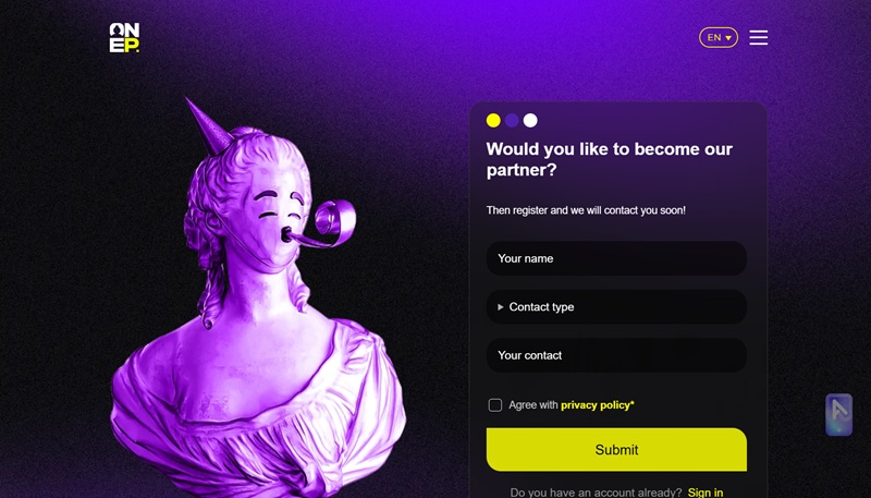 One Partners website & screenshot