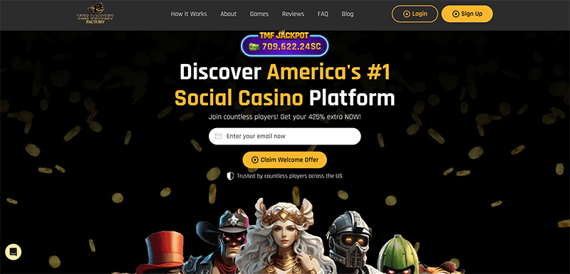 The Money Factory website & screenshot