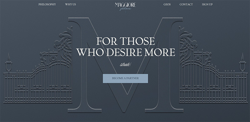 Maggiore Partners website & screenshot