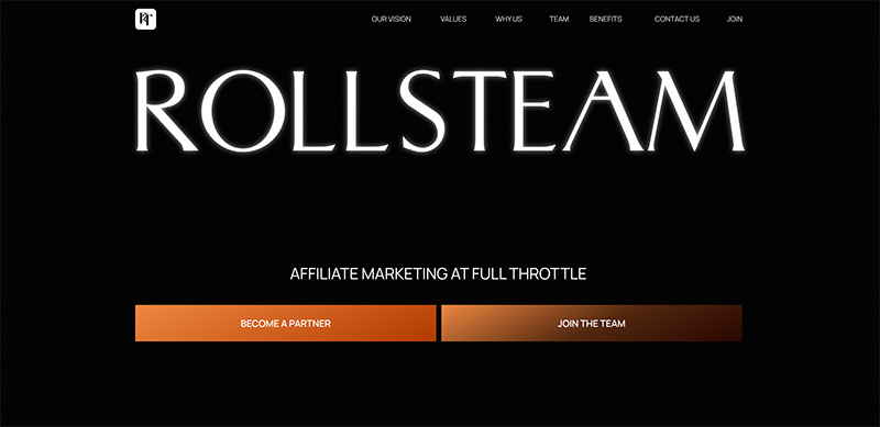 Rollsteam Partners website & screenshot