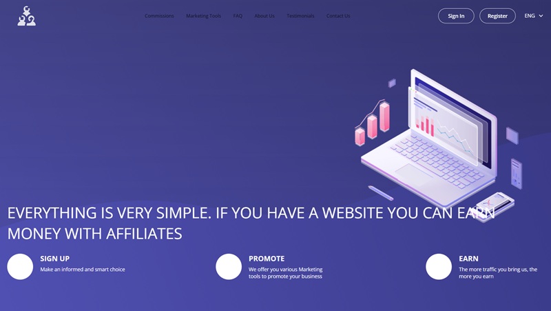 Wrbet Affiliates website & screenshot