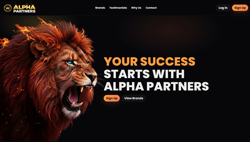 Alpha Partners website & screenshot