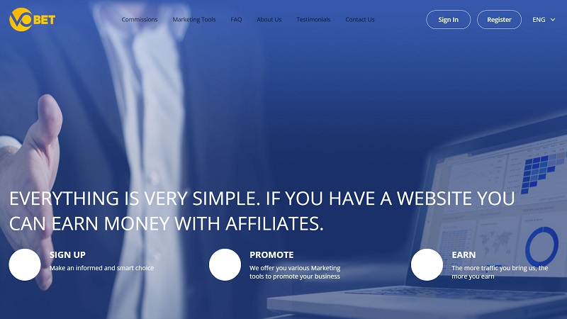 Vobet Partners website & screenshot