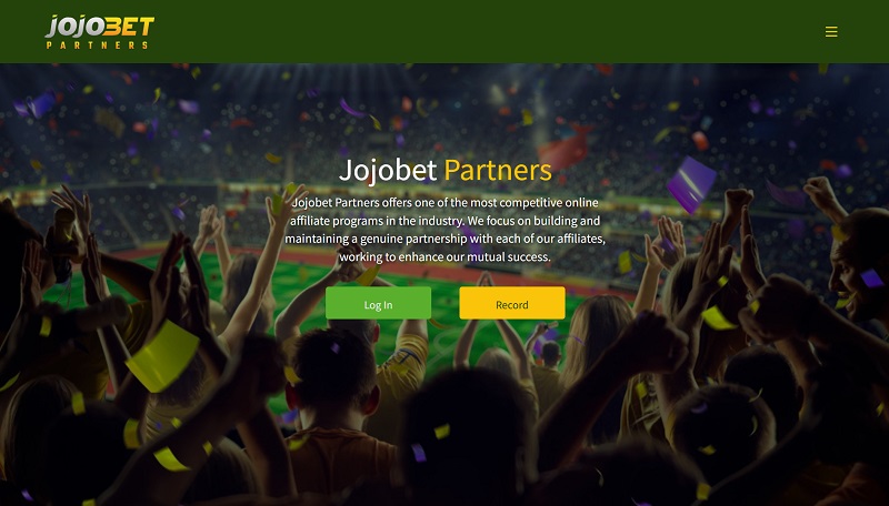 JojoBet Partners website & screenshot