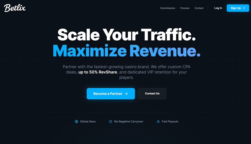 Betlix Partners website & screenshot