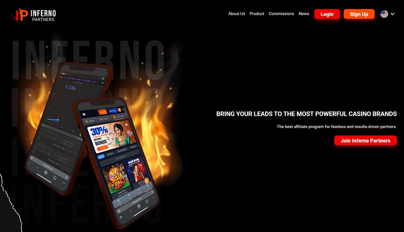 Inferno Partners website & screenshot