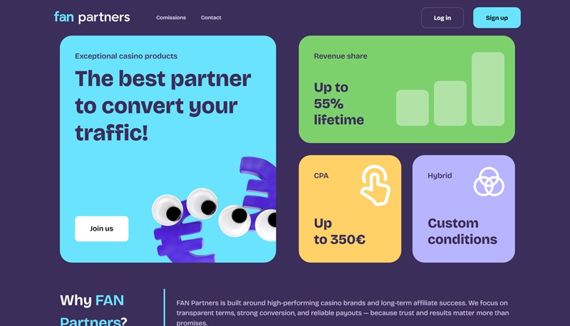 Fan Partners website & screenshot