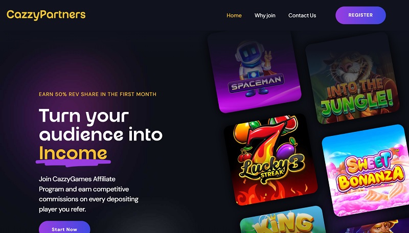 Cazzy Partners website & screenshot