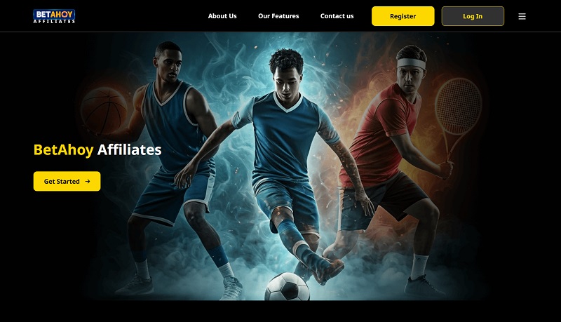 BetAhoy Affiliates website & screenshot