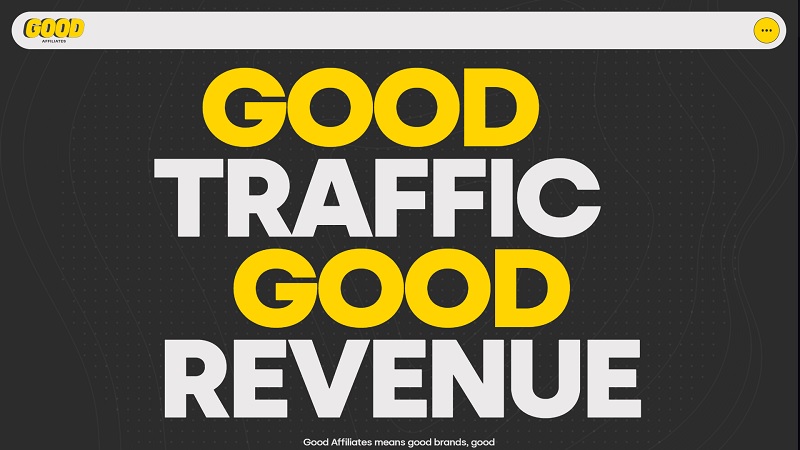 Good Affiliates website & screenshot