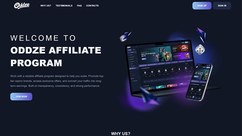 Affoddze website & screenshot