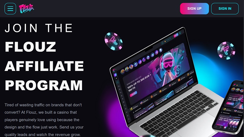 Flouz Partners website & screenshot