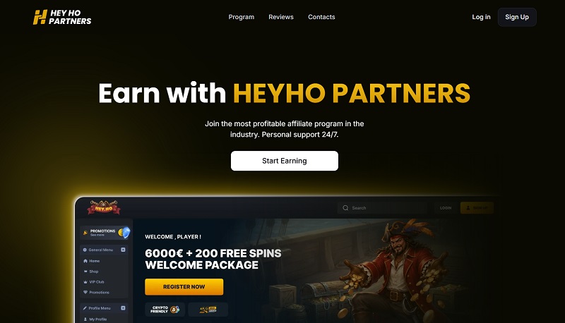 Heyho Partners website & screenshot