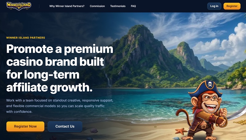 Winner Island Partners website & screenshot