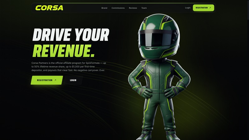 Corsa Partners website & screenshot