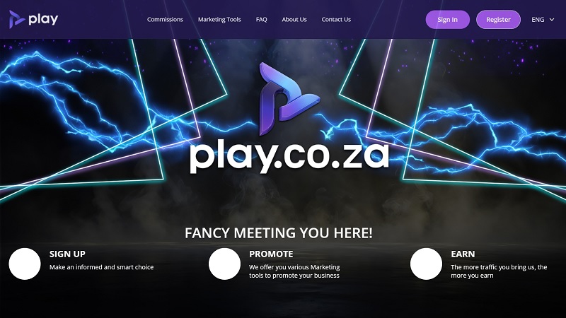 Play Affiliates website & screenshot