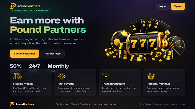 Pound Partners website & screenshot