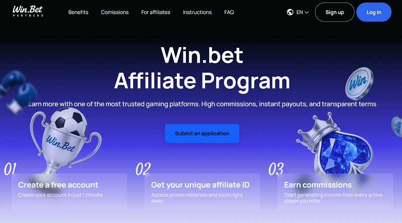 Win.Bet Partners website & screenshot