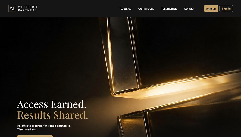 Whitelist Partners website & screenshot