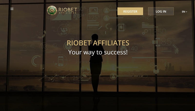 RioBet Affiliates website & screenshot