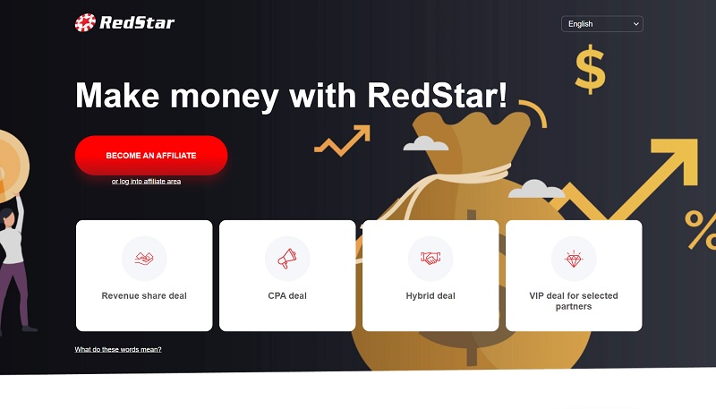 Red Star Partners website & screenshot