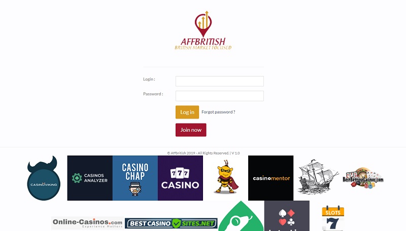 AffBritish website & screenshot with commission plans
