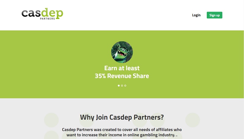 Casdep website & screenshot with commission plans