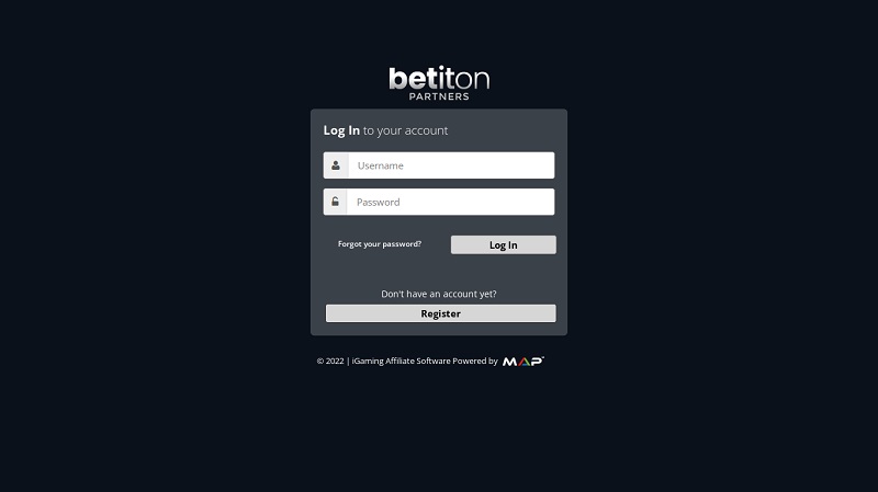 BetItOn Partners website & screenshot